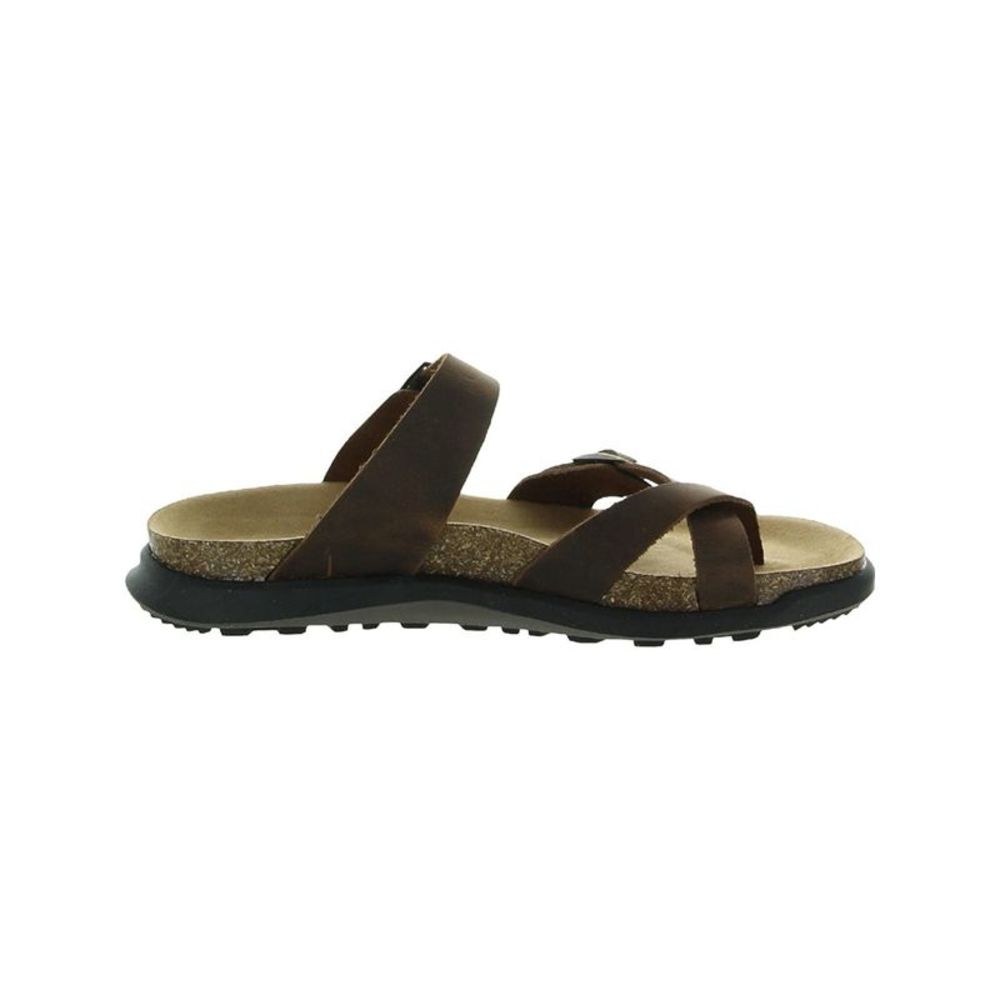 WHITE MOUNTAIN FOOTBEDS Womens Brown Crissross Powerful Slip On Sandals 9 M